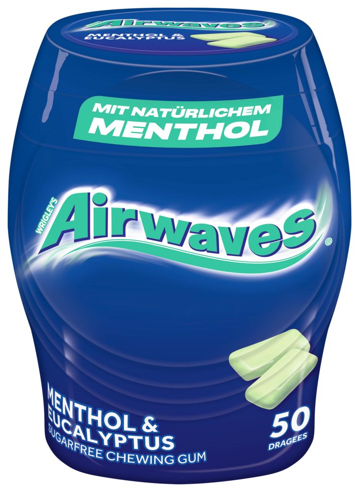 Airwaves Kaugummi Dosen Mix Menthol  Eucalyptus, Cool Cassis