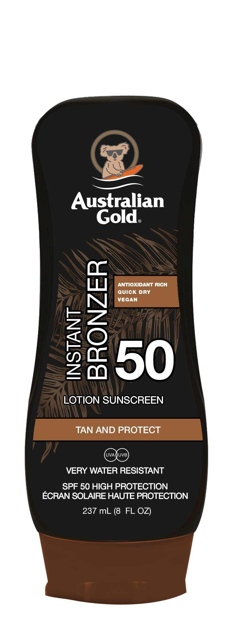 Australian Gold Lozione solare con bronzatore SPF 50 - 237 Ml