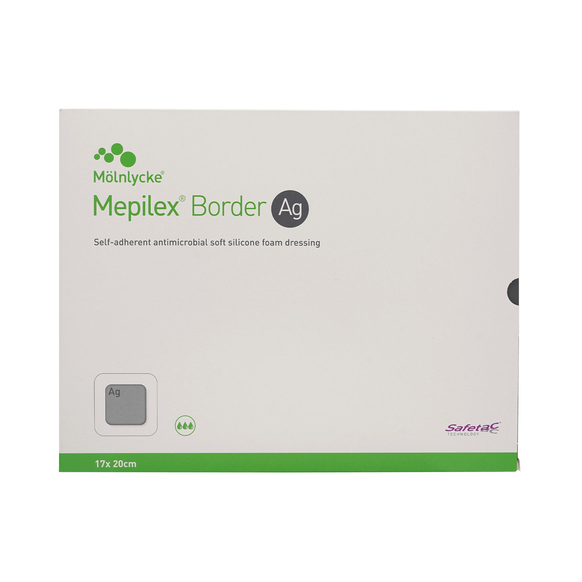 MEPILEX Border Ag Schaumverb.17x20 cm