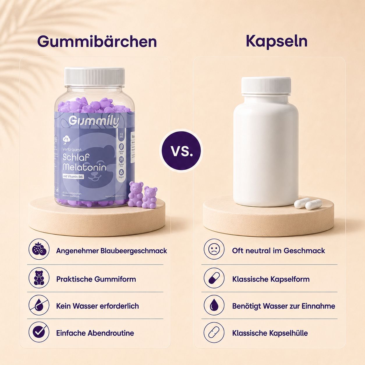 Gummily Schlaf Melatonin Gummibärchen