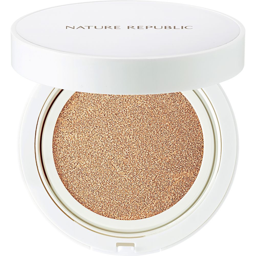 NATURE REPUBLIC Green Derma Mild Cica Serum Cover Cushion SPF50+ PA+++ 02 Natural Beige