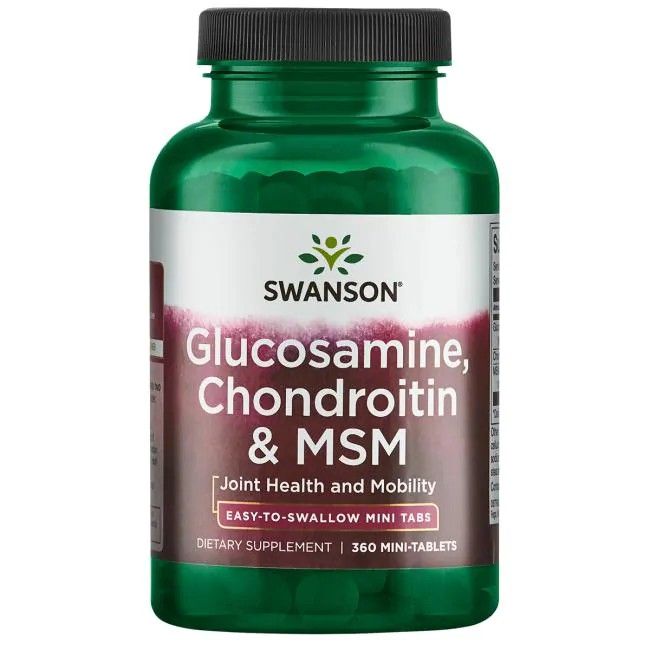 Swanson Glucosamin, Chondroitin & MSM 360 Mini-Tabletten Pc