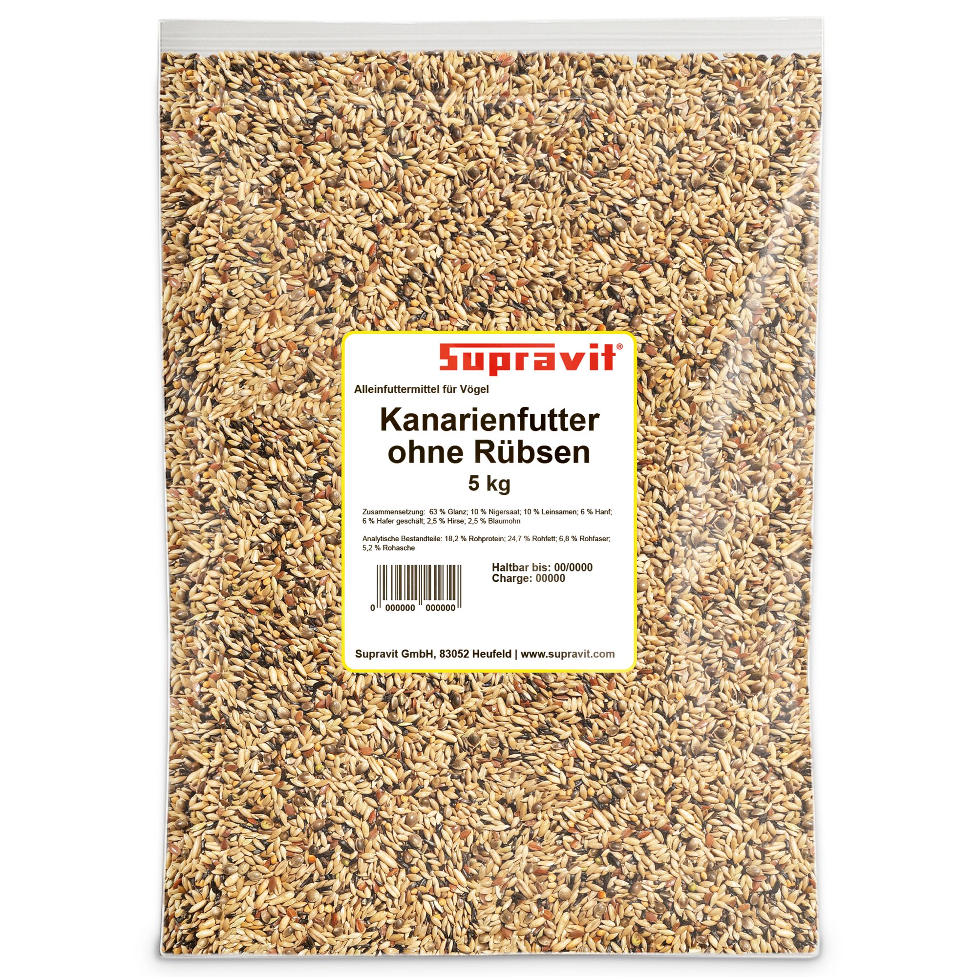 Supravit Kanarienfutter ohne Rübsen 5 kg