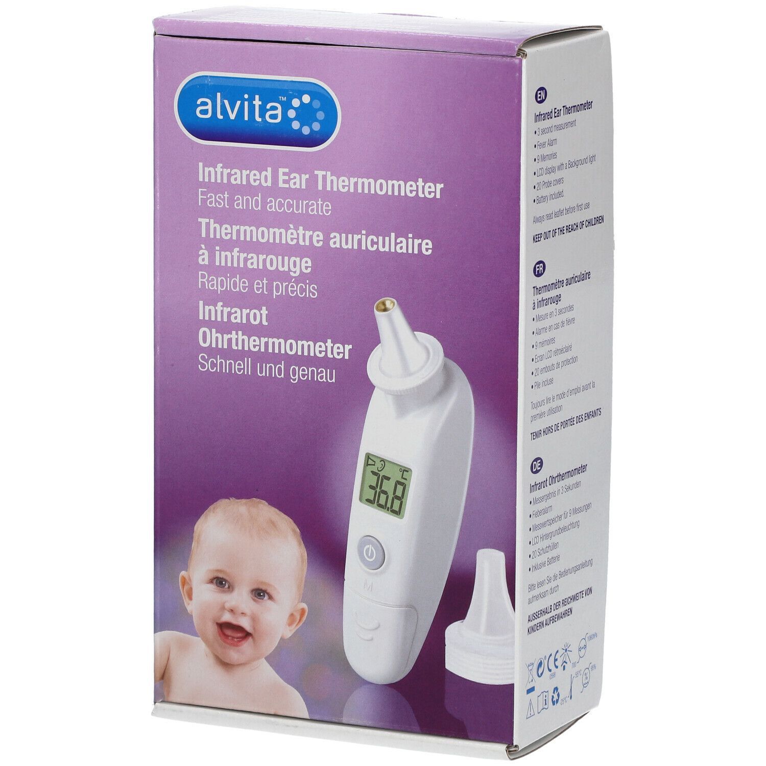 Alvita Infrarot Ohrthermometer 1 St Thermometer