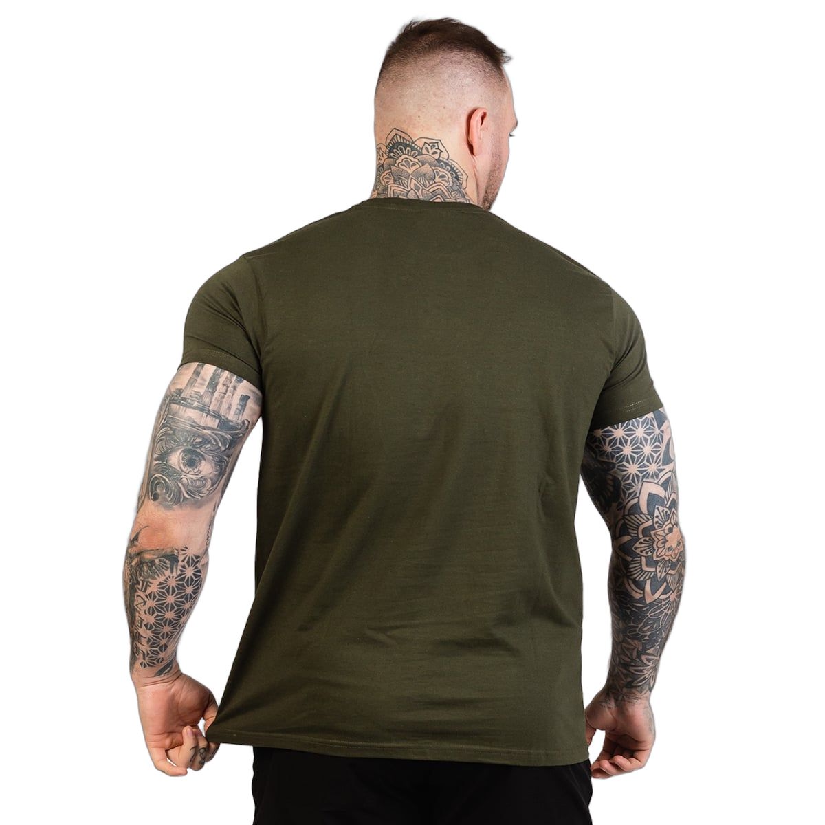 GymBeam Grow T-Shirt Herren Regular Kurzarm Military Green
