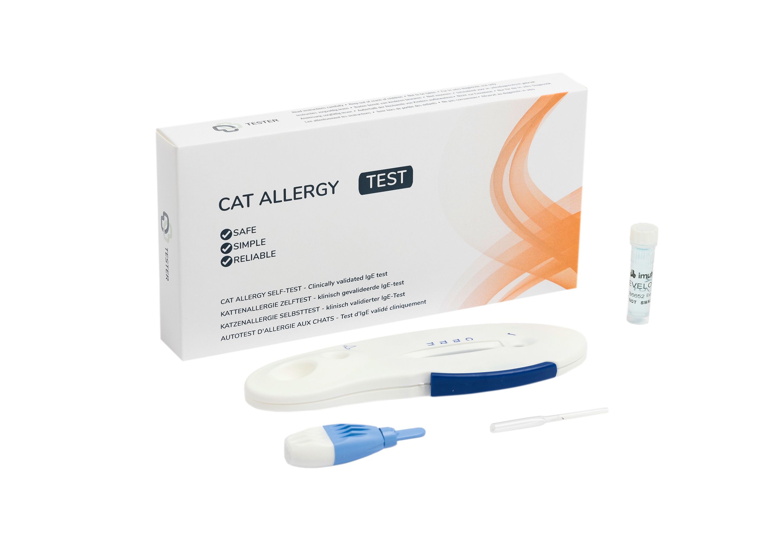 Katzenallergie Test - Katzenhaar Allergietest - Allergietest Katze für Zuhause - The Tester