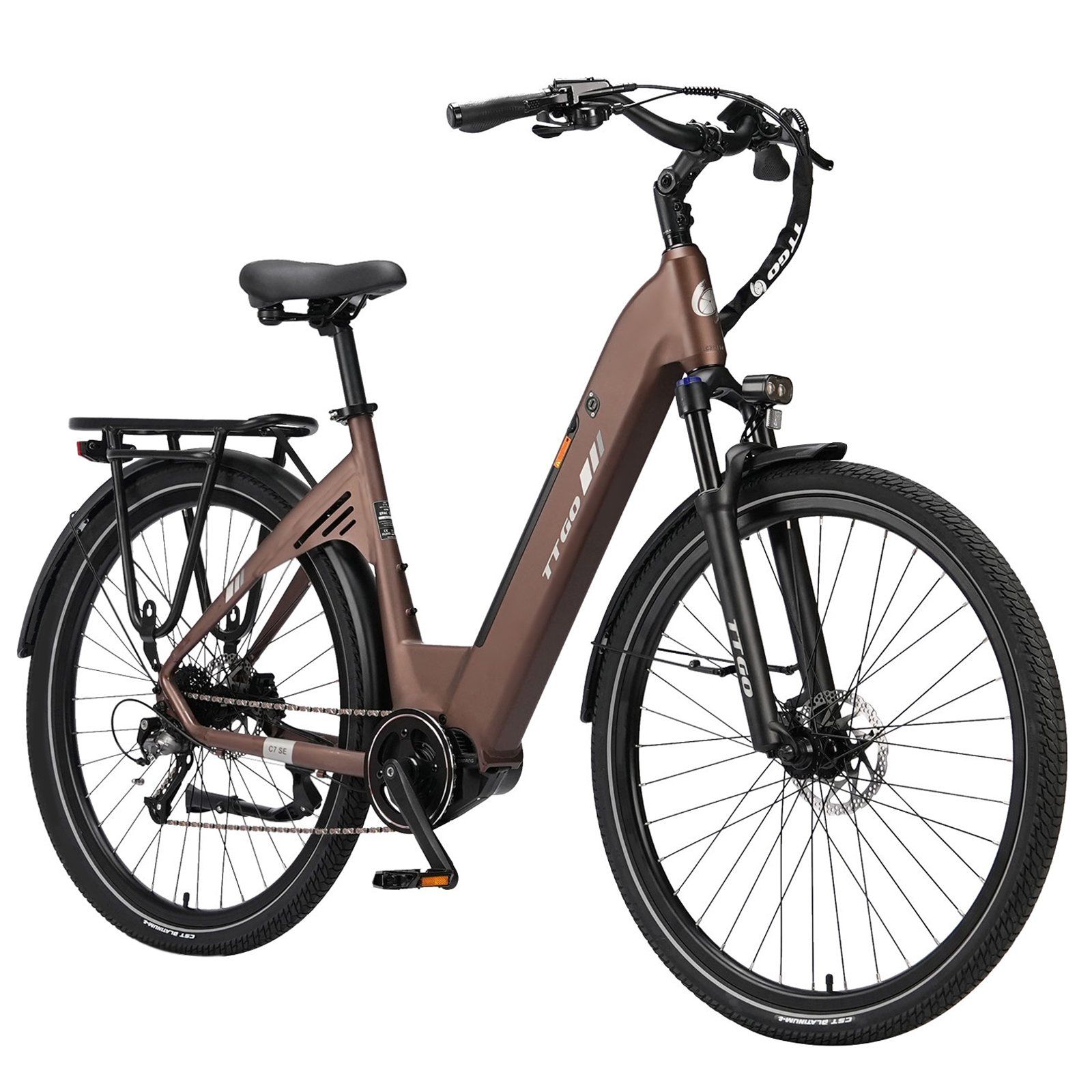Ttgo C7 SE E-Bike, 36V 18Ah E-Bike mit großer Reichweite und Bafang-Mittelmotor 1 St