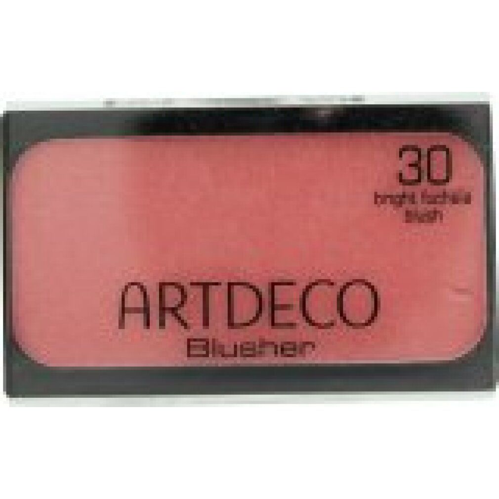 Artdeco Blusher in schwarzer Kompaktverpackung. Farbton 30, bright fuchsia blush.