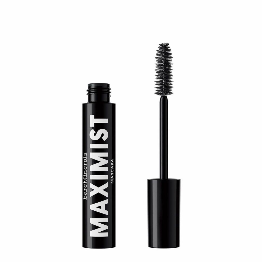 BareMinerals Maximist Mascara in schwarzer Verpackung mit Applikator.