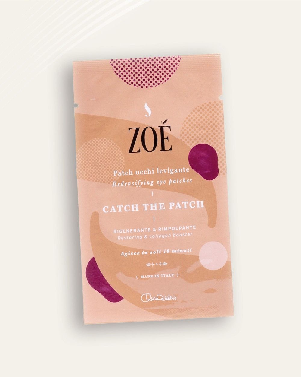 CATCH THE PATCH Patch occhi ad azione drenante con Peptidi Biomimetici, Acido Ialuronico e Caffeina