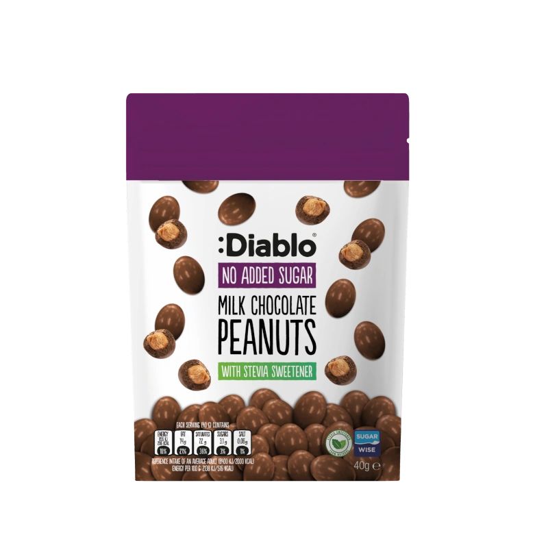 :Diablo No Added Sugar Milk Chocolate Peanuts
