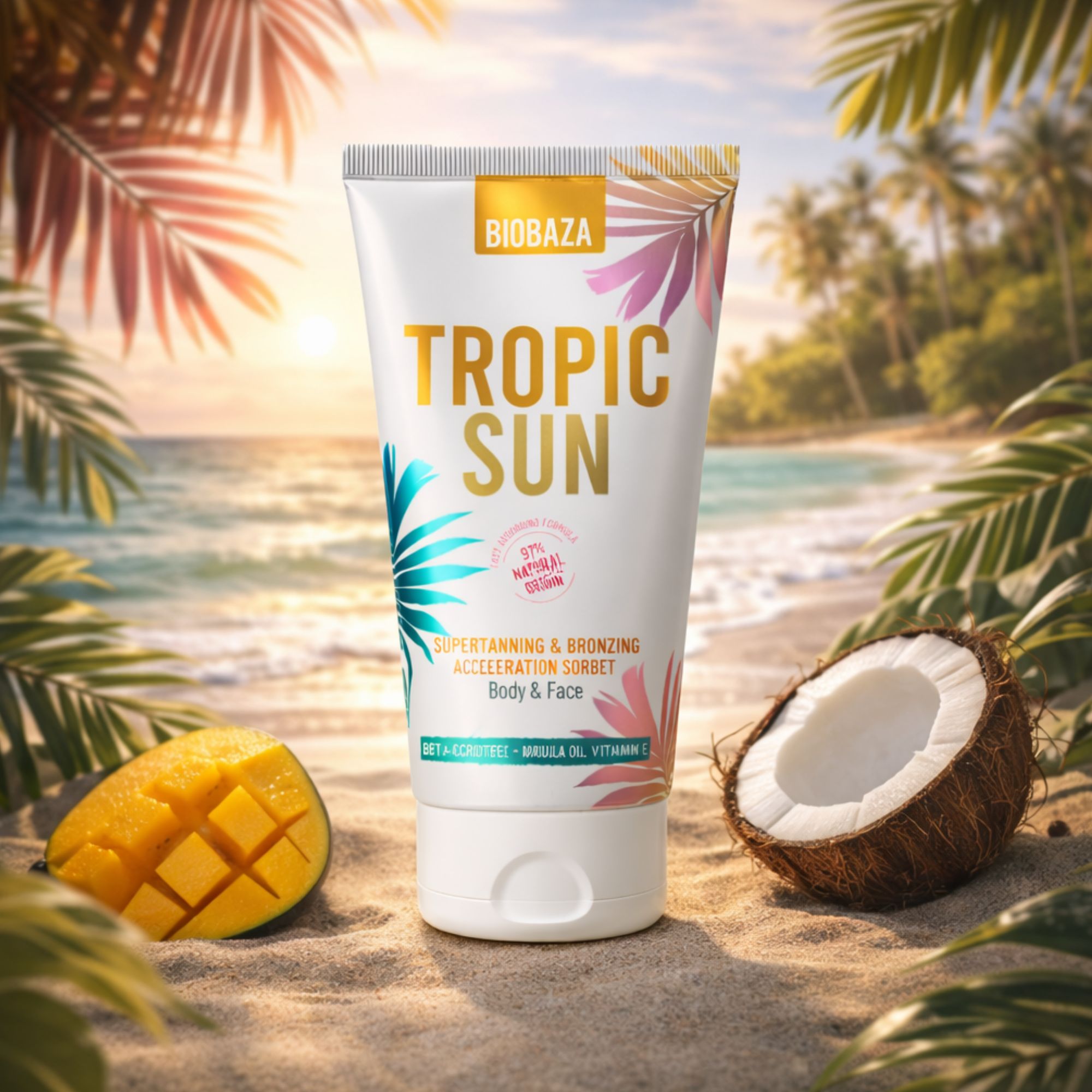Biobaza Tropic Sun Bräunungscreme für einen natürlichen Teint