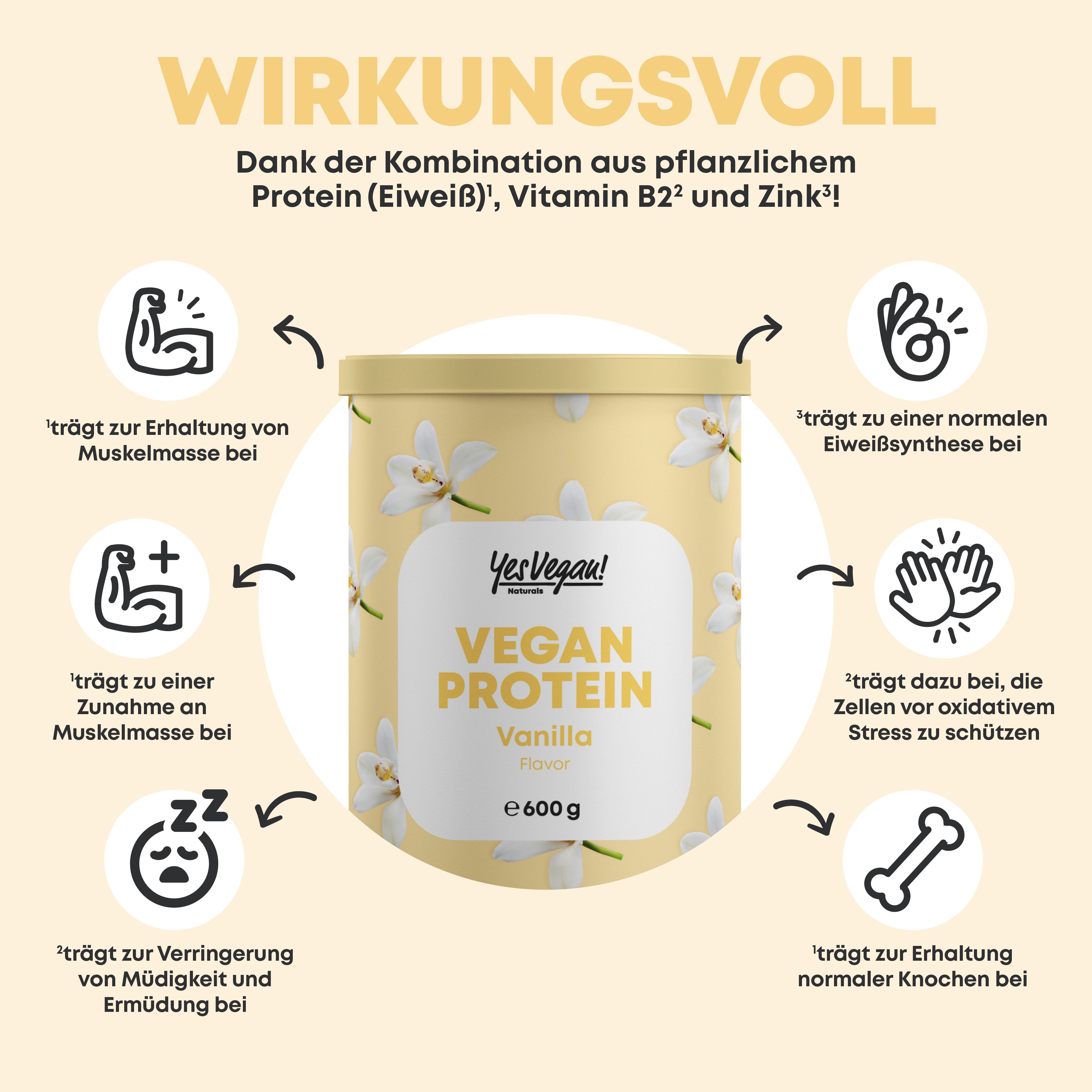 Yes Vegan® Proteinpulver Vanille