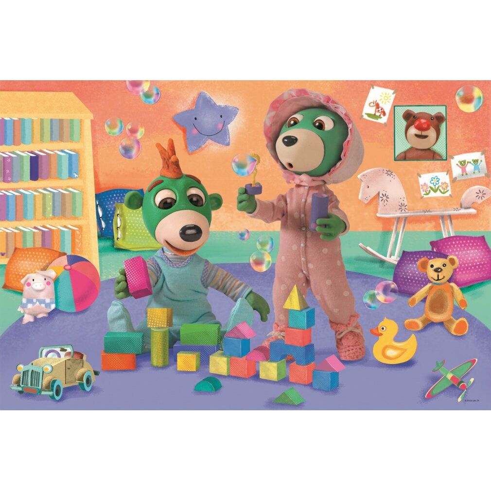 Puzzle Gute Nacht, Treflici: Die lustige Welt der Kinder maxi 15 Stück