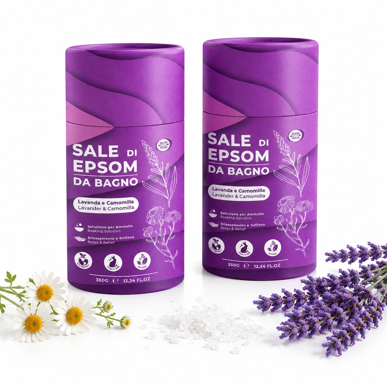 BRAND ITALIA - 2 Sali da Bagno Epson Lavanda & Camomilla