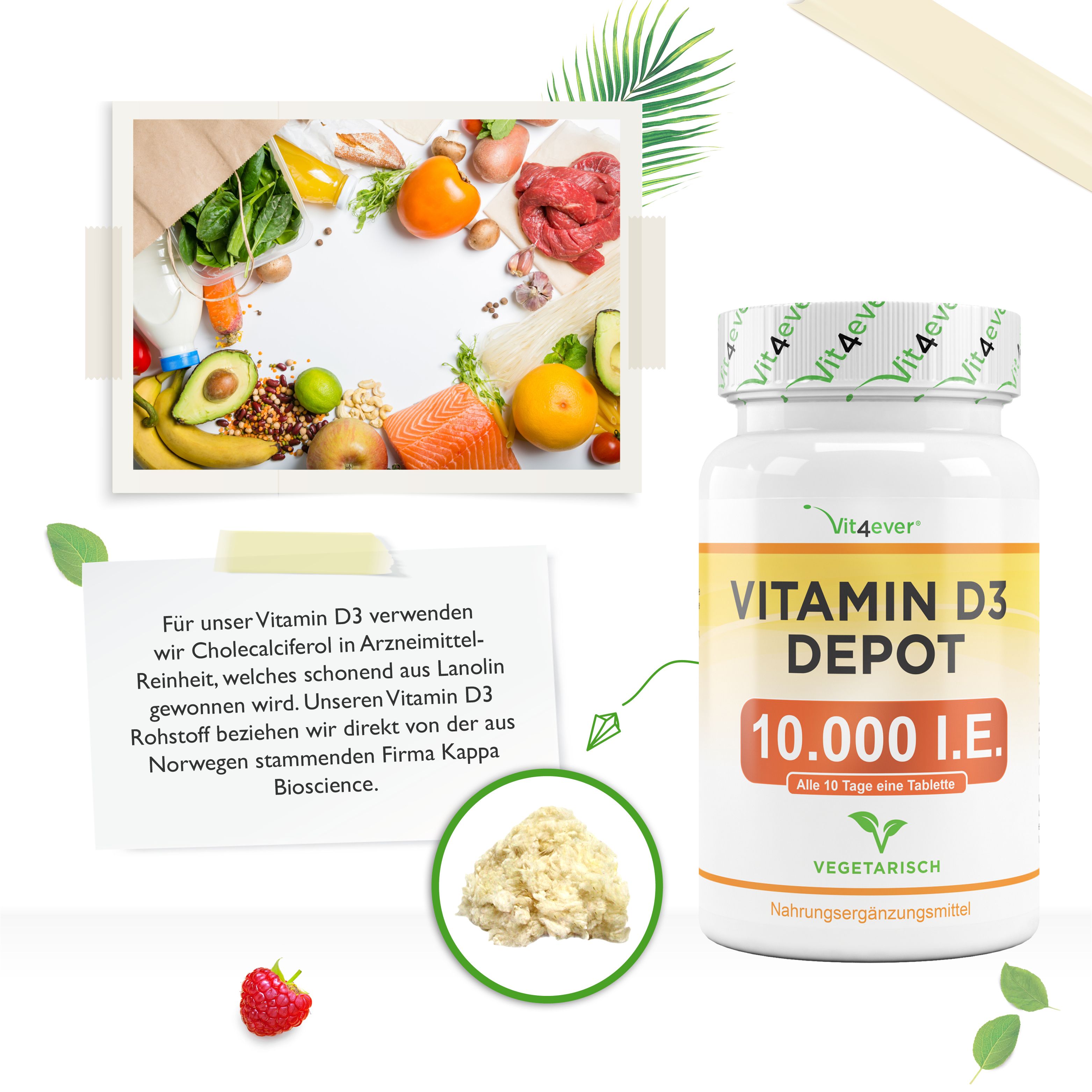 vit4ever Vitamin D3 Depot 10.000 I.e. 365 St Tabletten