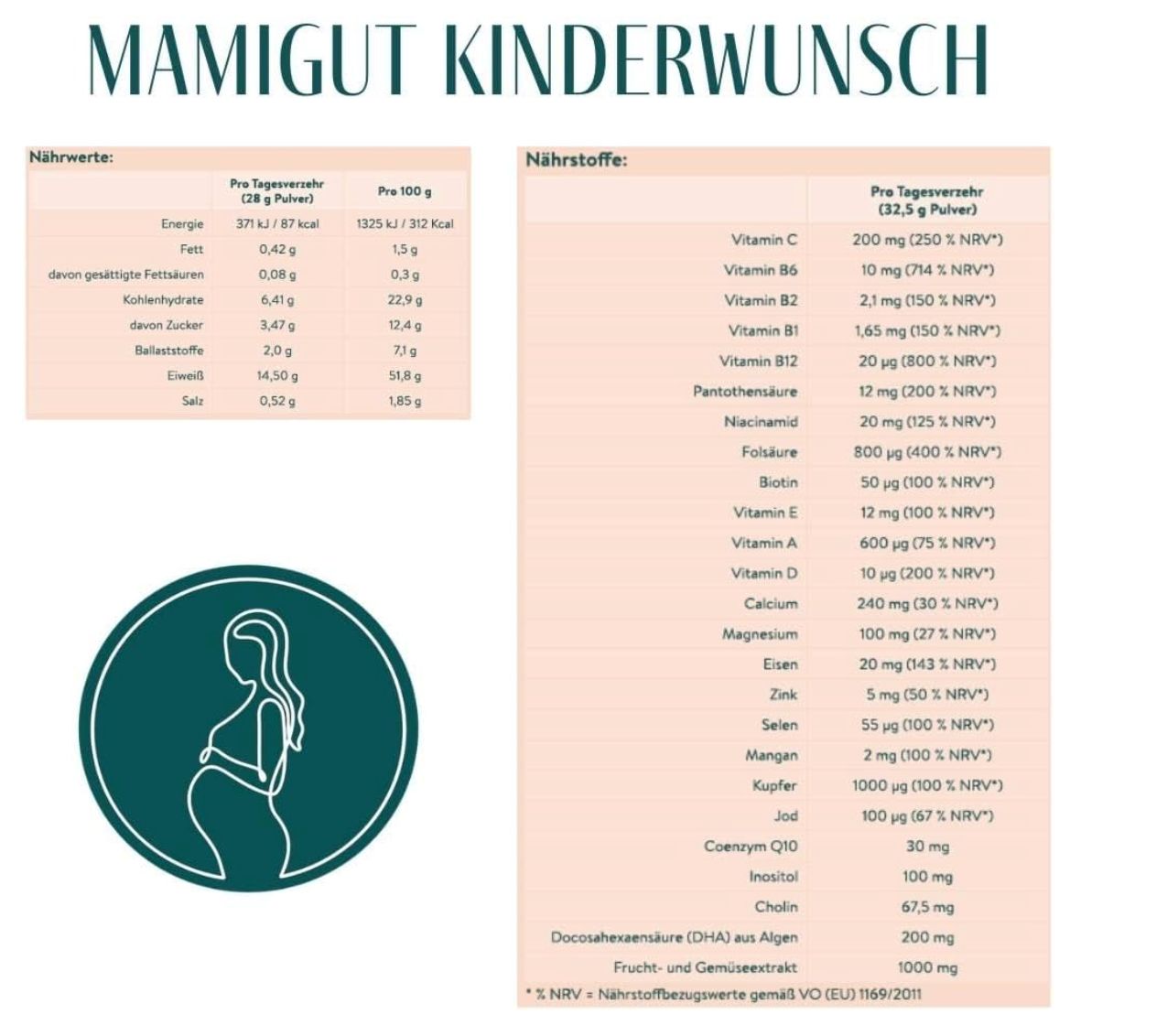 MamiGut Kinderwunsch Vanille