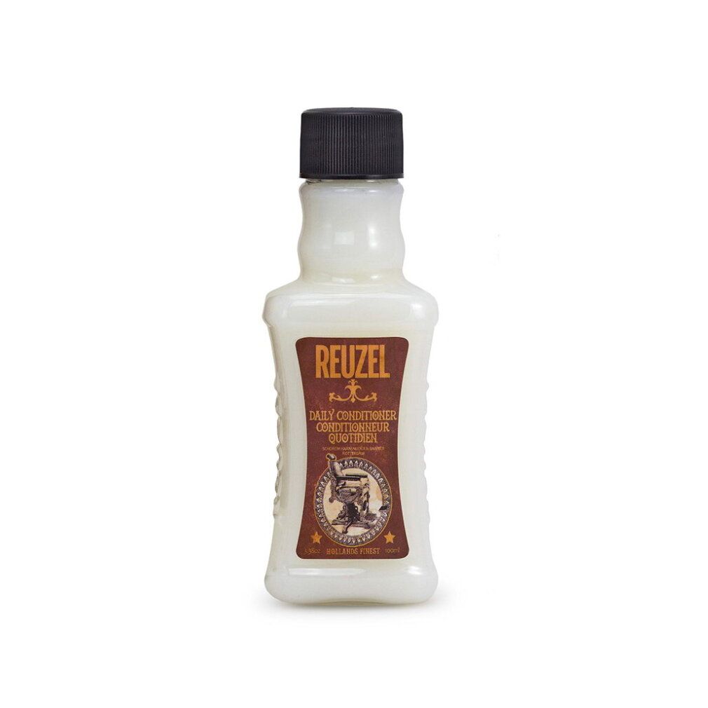 Reuzel Daily Conditioner Flasche mit schwarzem Deckel.