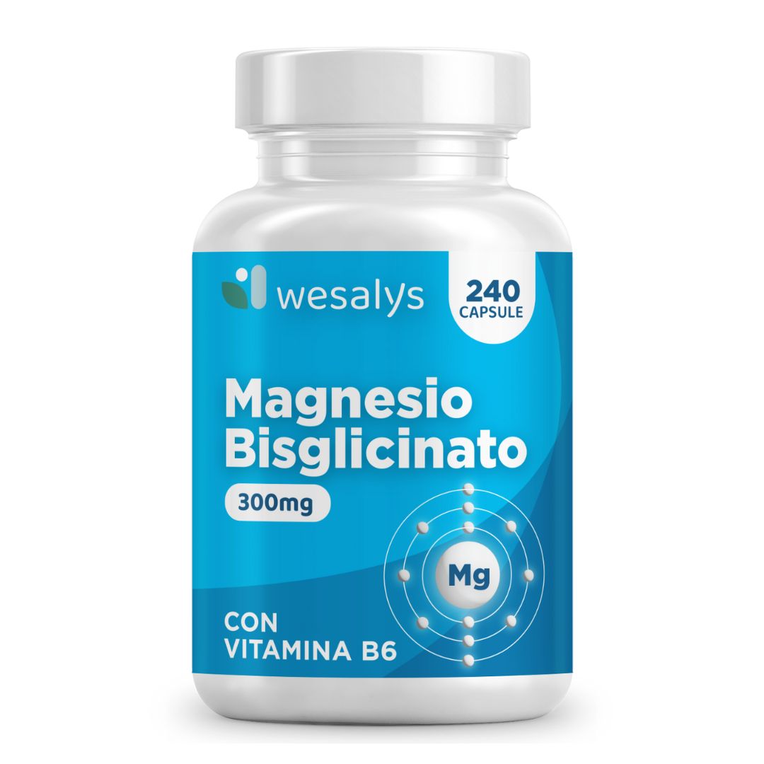 Magnesio Bisglicinato WESALYS®  Per ridurre stanchezza e affaticamento, fornitura fino a 4 mesi