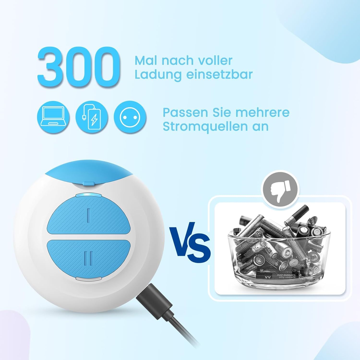 LeaderPro Insektenstichheiler USB Wiederaufladbar, Mückenstich Hitzestift Behandlung