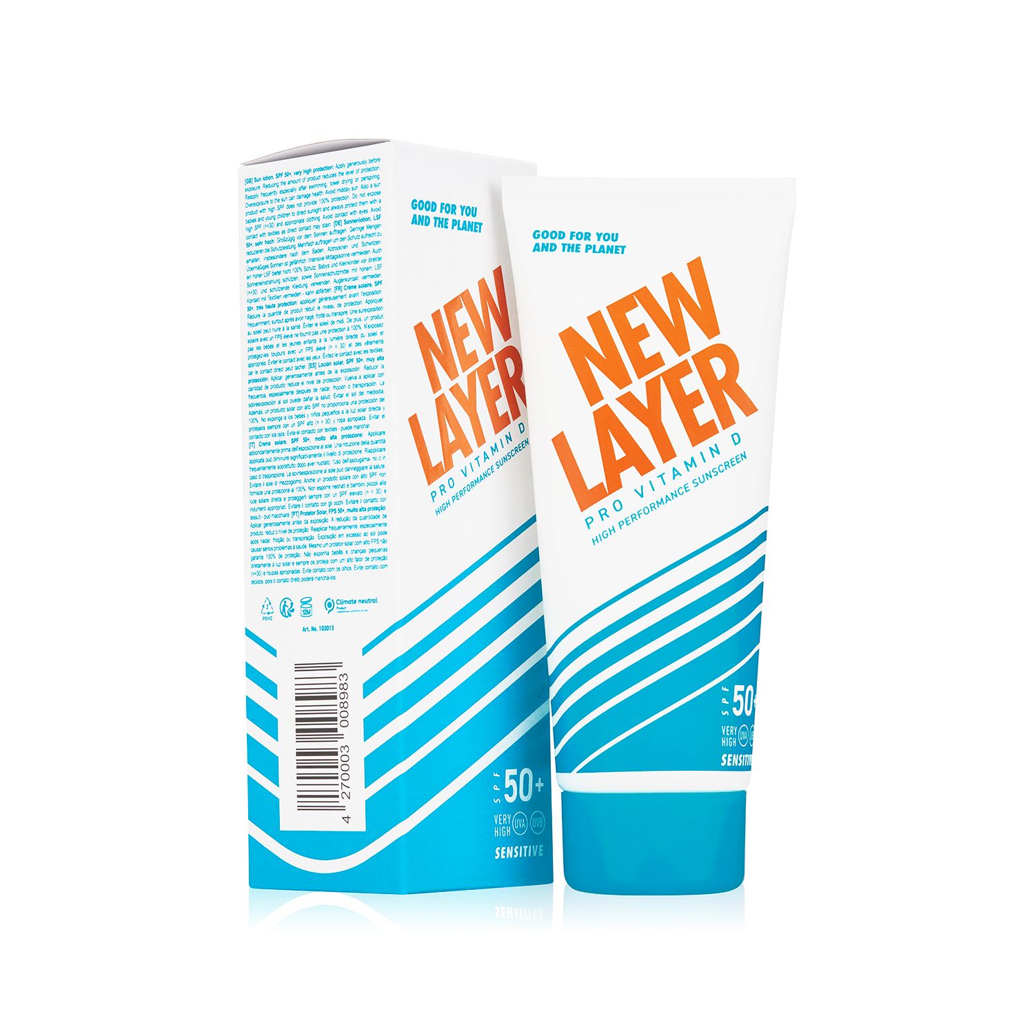 NEW LAYER Pro Vitamin D Sonnencreme LSF50+ SENSITIVE