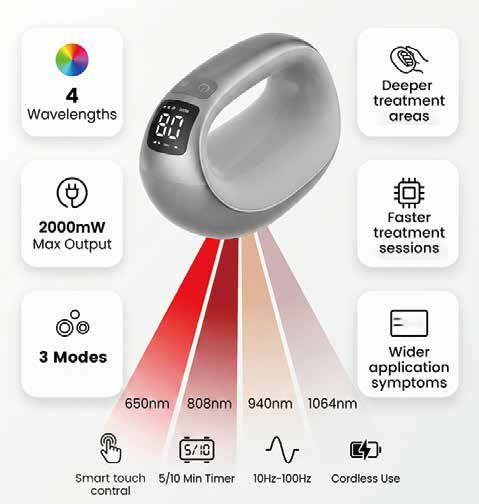 Vet-Cure Max 4-in-1 Veterinäres Lasertherapiegerät - vier Wellenlängen, 2000 mW