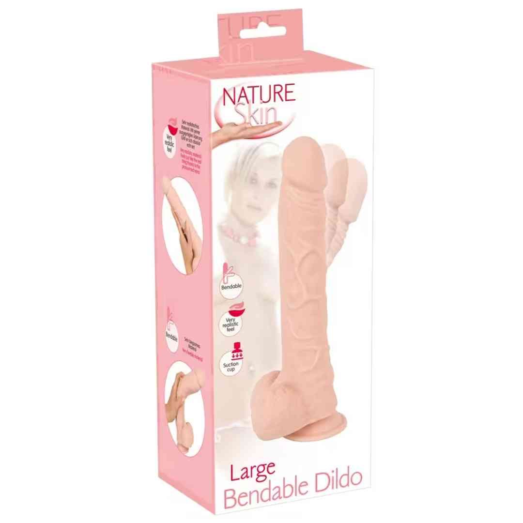 Naturdildo 'Bendable Dildo', Nature Skin