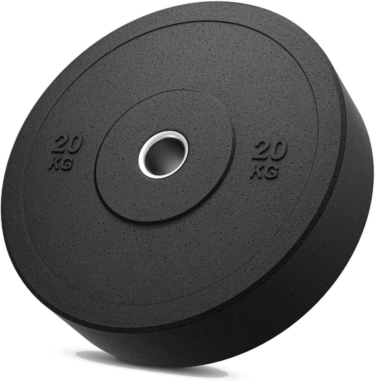 FFitness Disco Gommato da 20 Kg per Bilanciere Olimpionico Foro 51mm FF