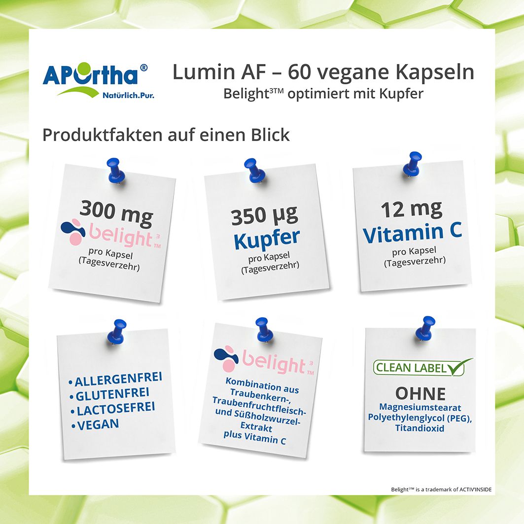 APOrtha® Lumin AF mit Belight3™ und Kupfer 60 St Kapseln