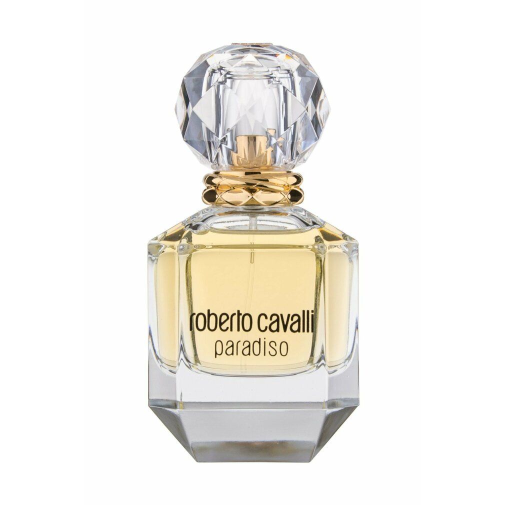 Roberto Cavalli Paradiso Eau de Parfum Flakon mit Kristallverschluss.