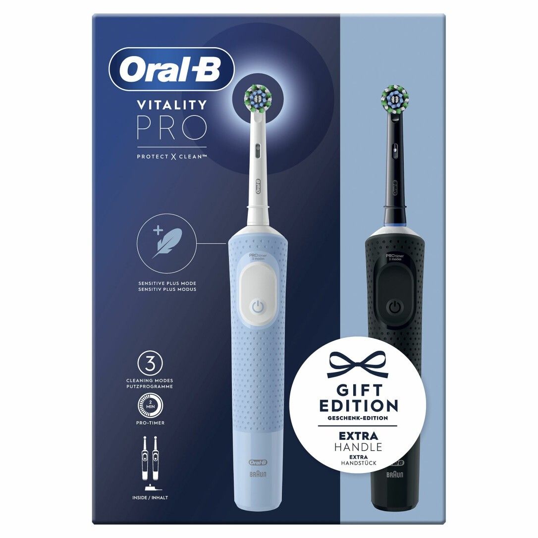 Oral-B - Elektrische Zahnbürste 'Vitality Pro' in Schwarz/Blau 1 St