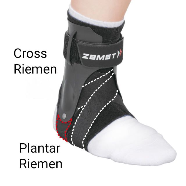 A2-DX Sprunggelenkbandage Schwarz (Rechts - XL)