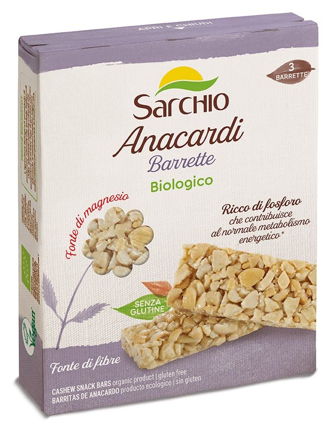 Barrette Anacardi Senza Glutine - Sarchio