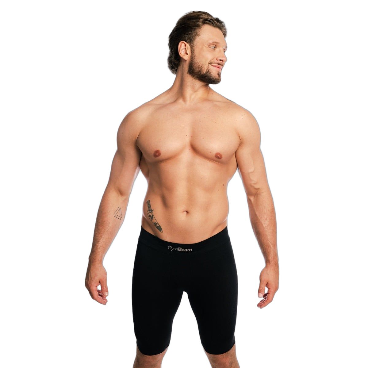GymBeam Herren Funktionsshorts Slim ohne Taschen in Schwarz