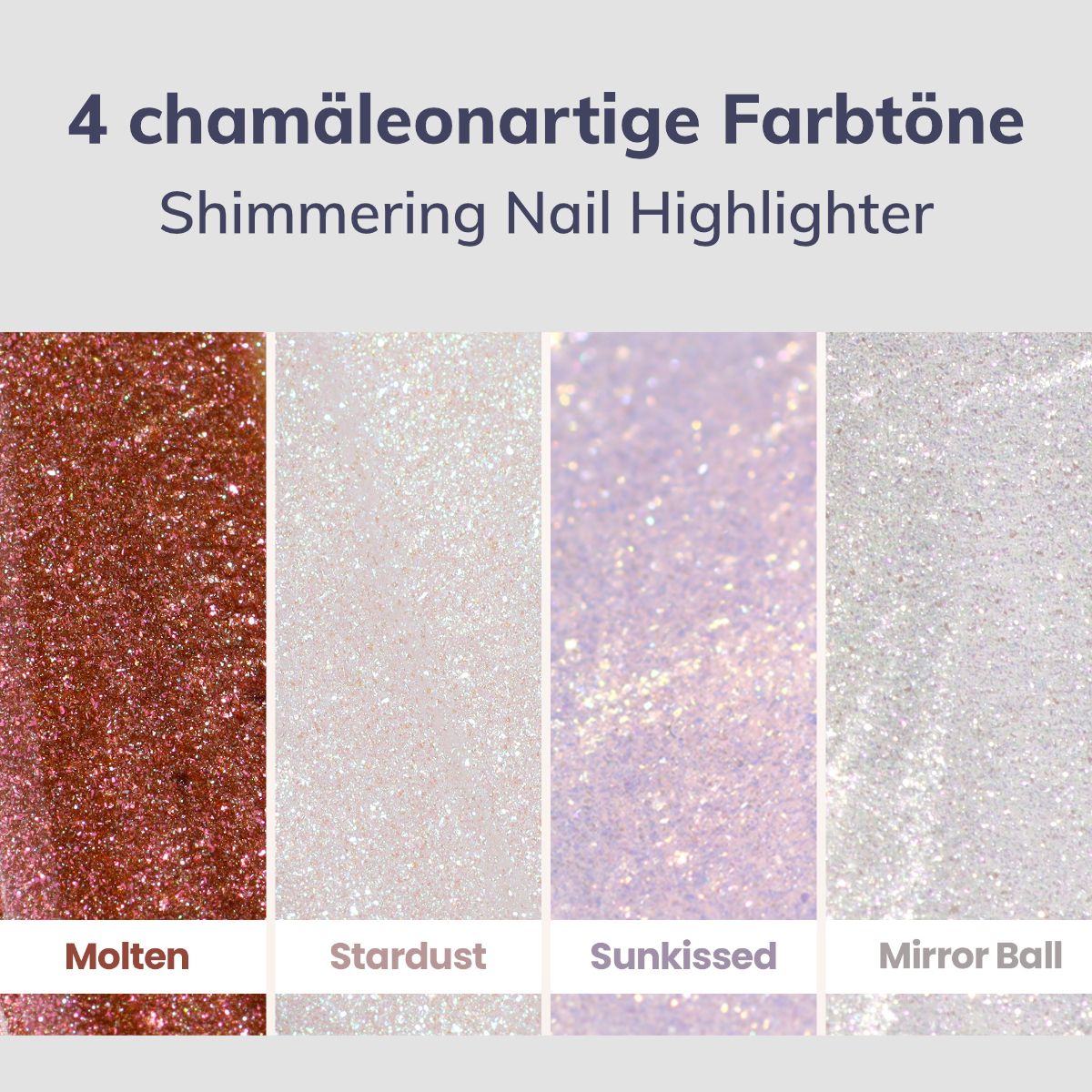 LONDONTOWN Kur Shimmering Nail Highlighter Molten aufhellender Nagellack