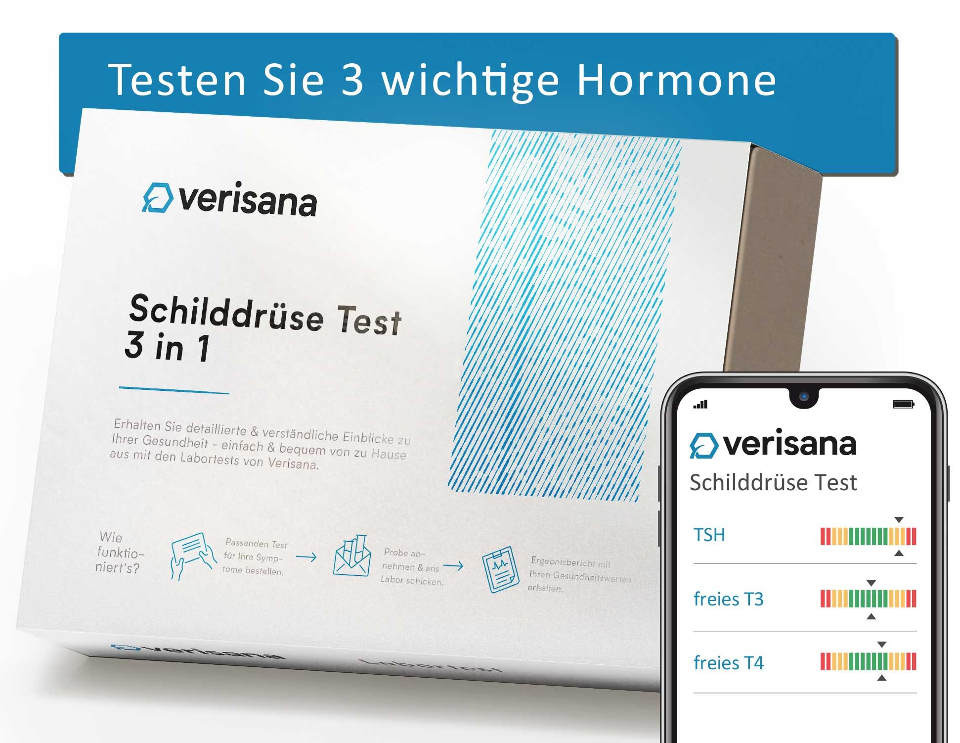 Verisana Schilddrüsentest 3 in 1