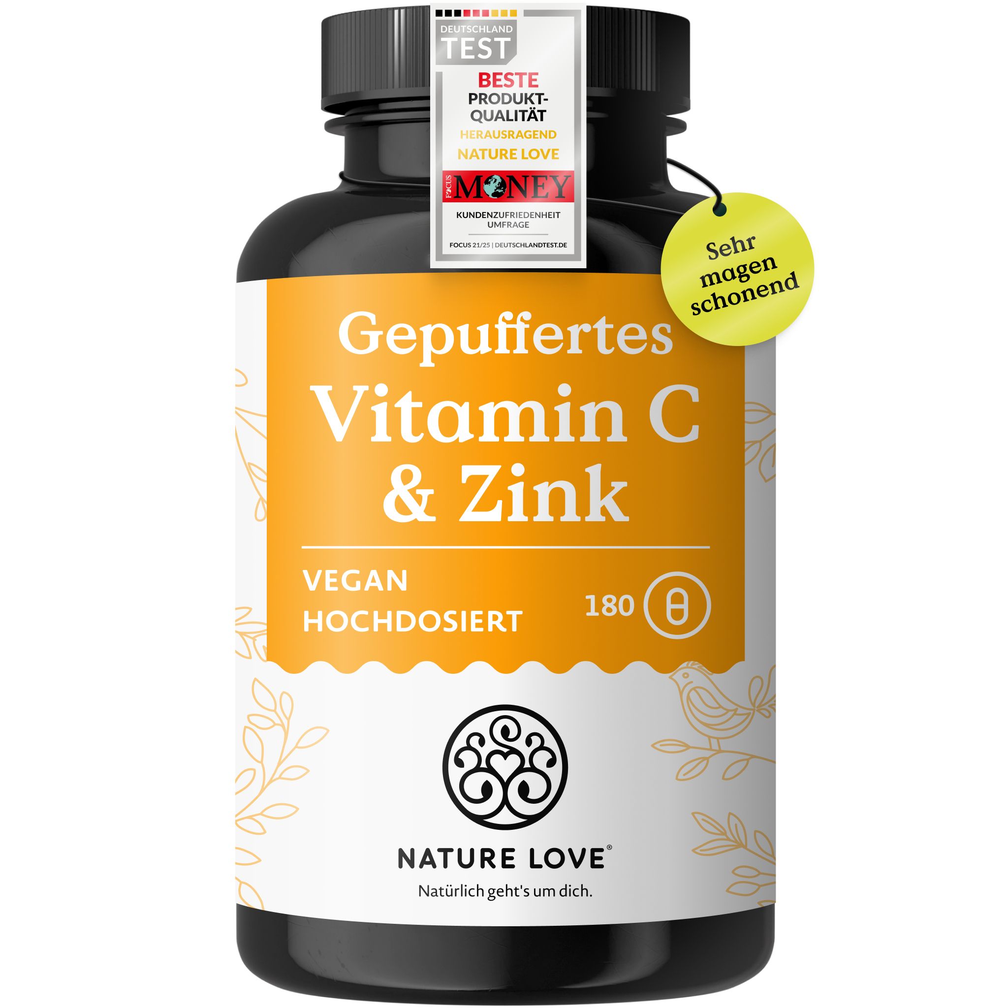 NATURE LOVE® Vitamina C tamponata e zinco
