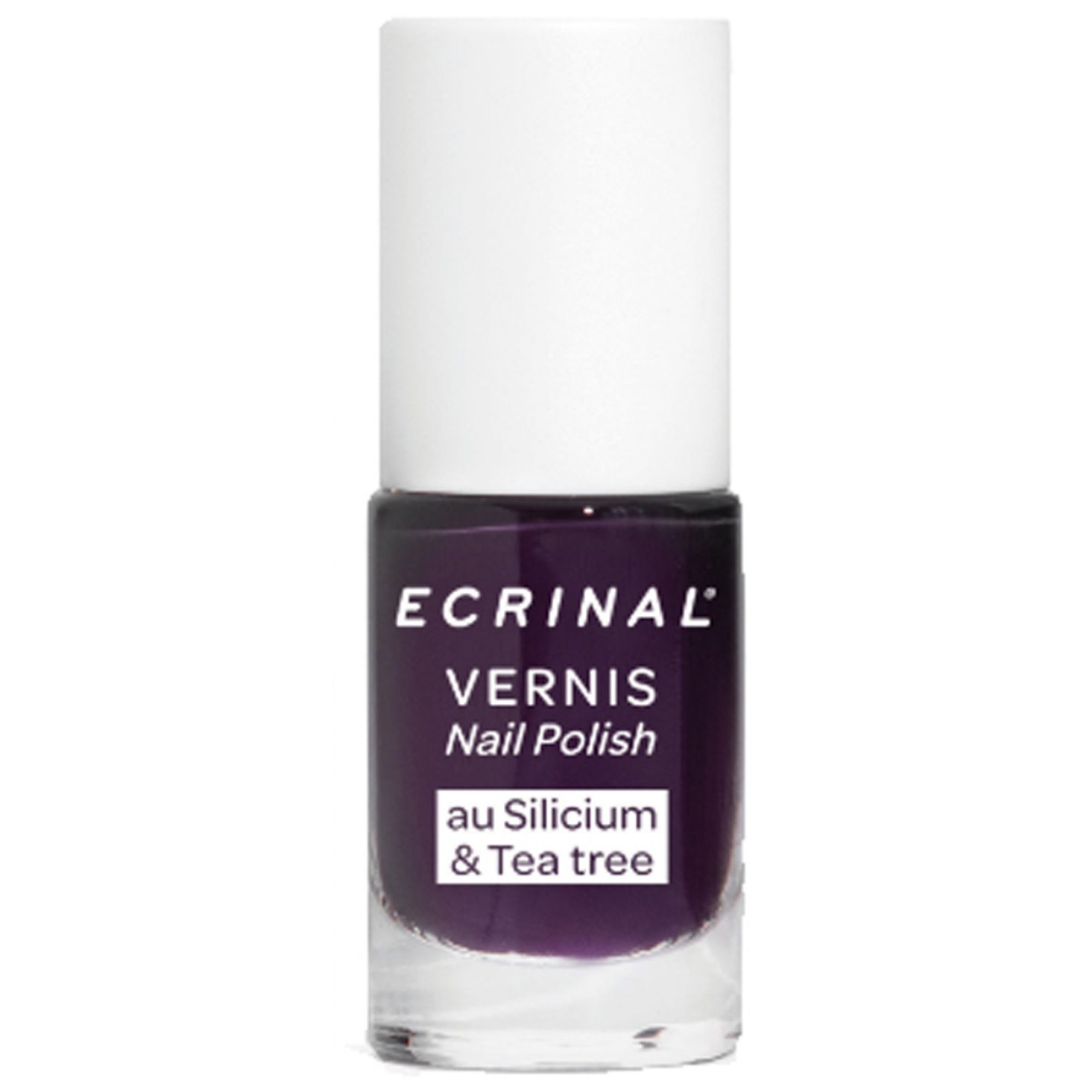Ecrinal Nagellack Silicium + Tea Tree 5 ml (Farbe : Violett) 2,2x6,3x6,3 cm