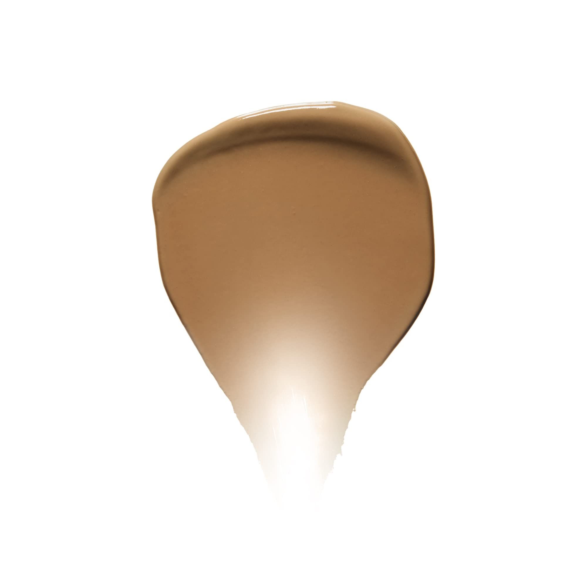 Farbprobe des Produkts. Farbton: Hellbraun. Form: Tropfenförmig.