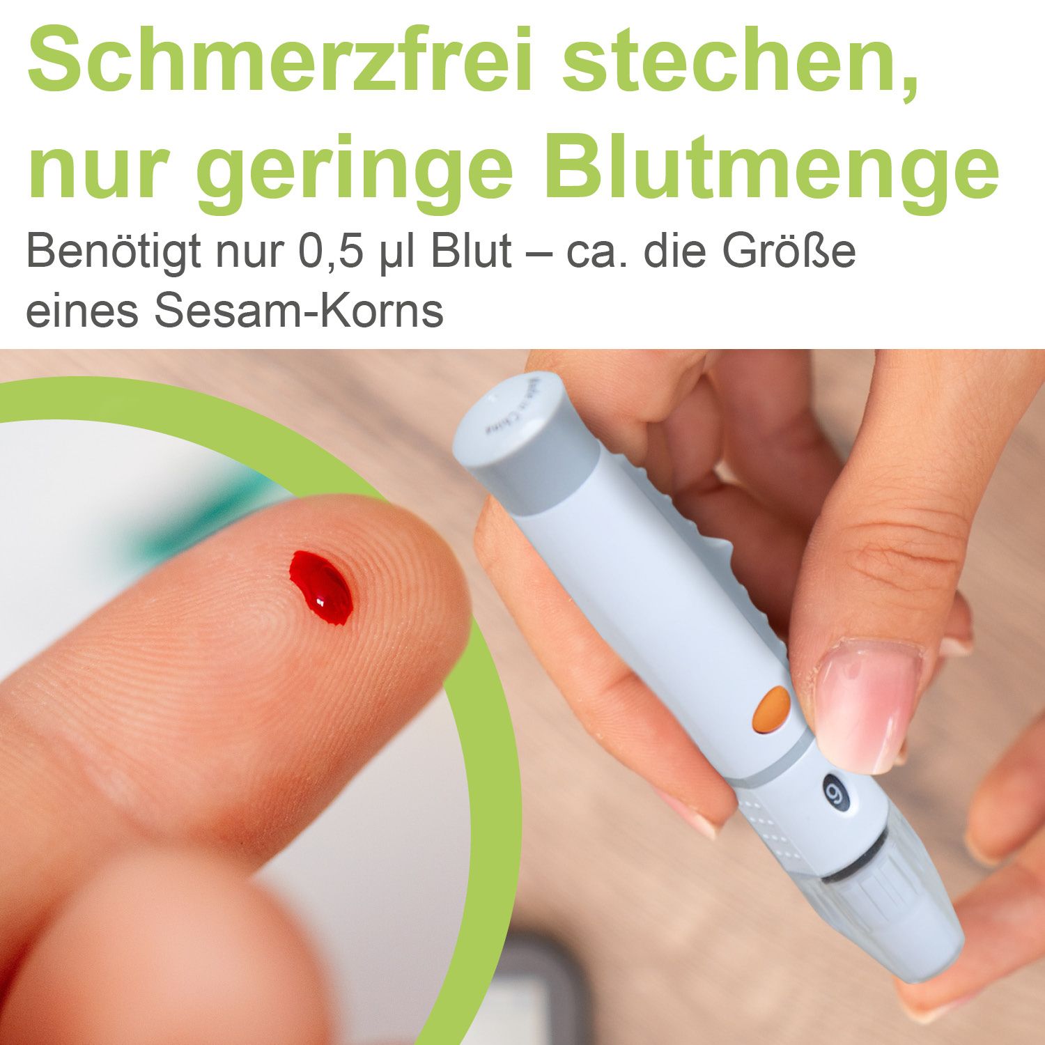 adia Set: Blutzuckermessgerät (mmol/L) + 110 Teststreifen