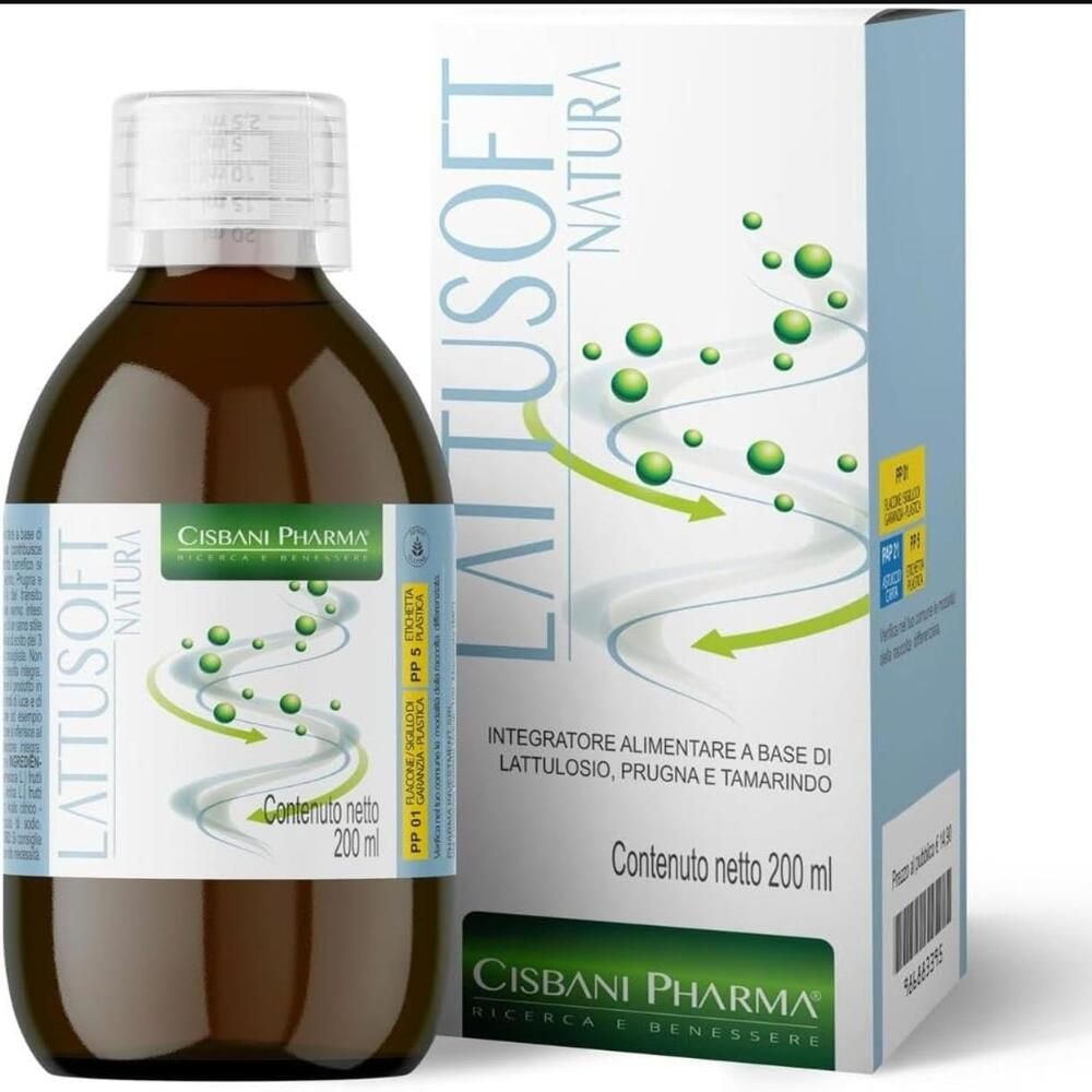 Cisbani Pharma Lattusoft - sciroppo per la naturale regolarità intestinale.