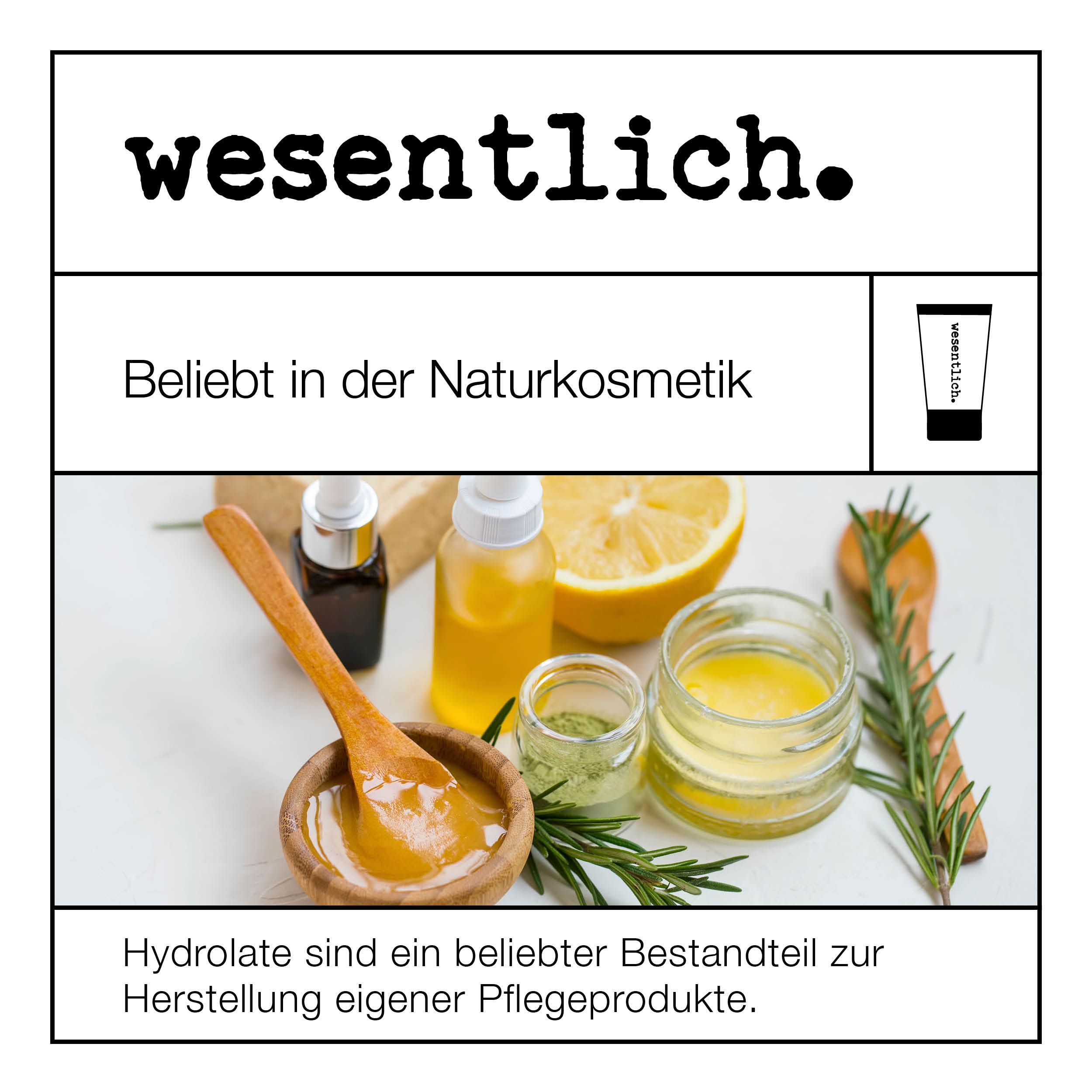 wesentlich. Holunderwasser