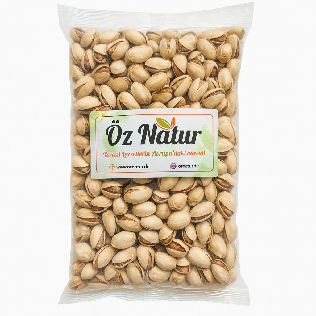Öz Natur | Pistazien mit Schale aus Kalifornien (geröstet & gesalzen) 0,7 kg