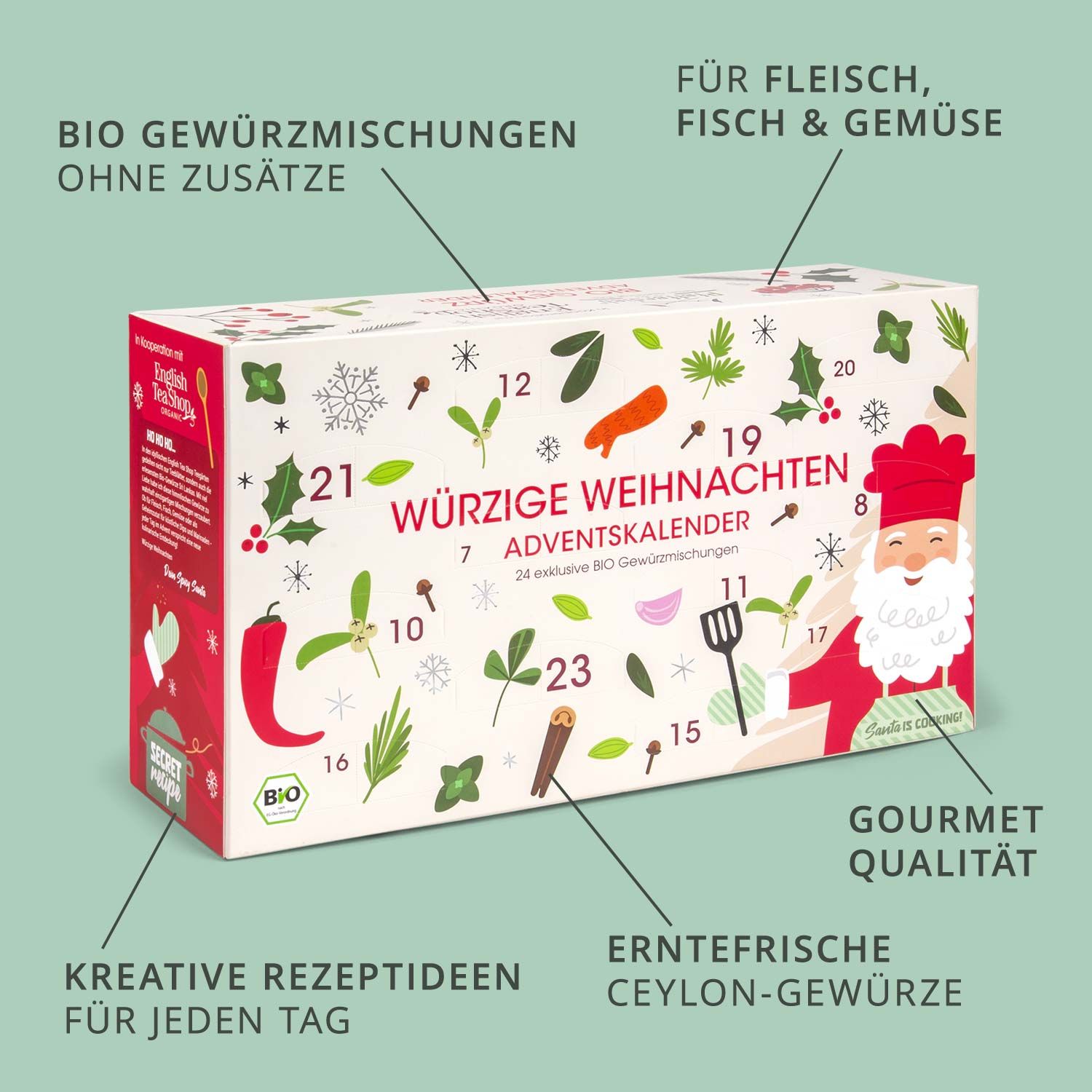 pfefferdieb - Gewürz Adventskalender Würzige Weihnachten bio