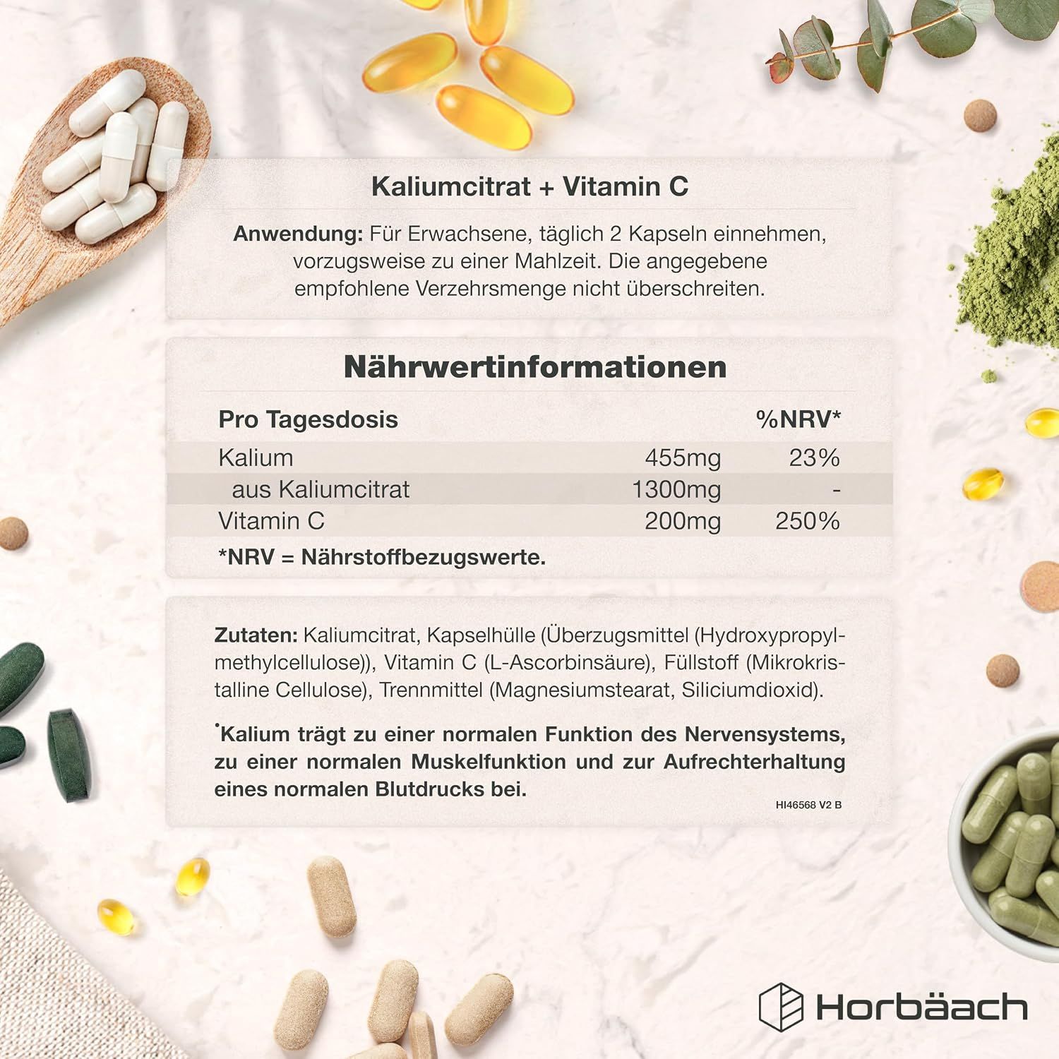Horbäach Kaliumcitrat mit Vitamin C