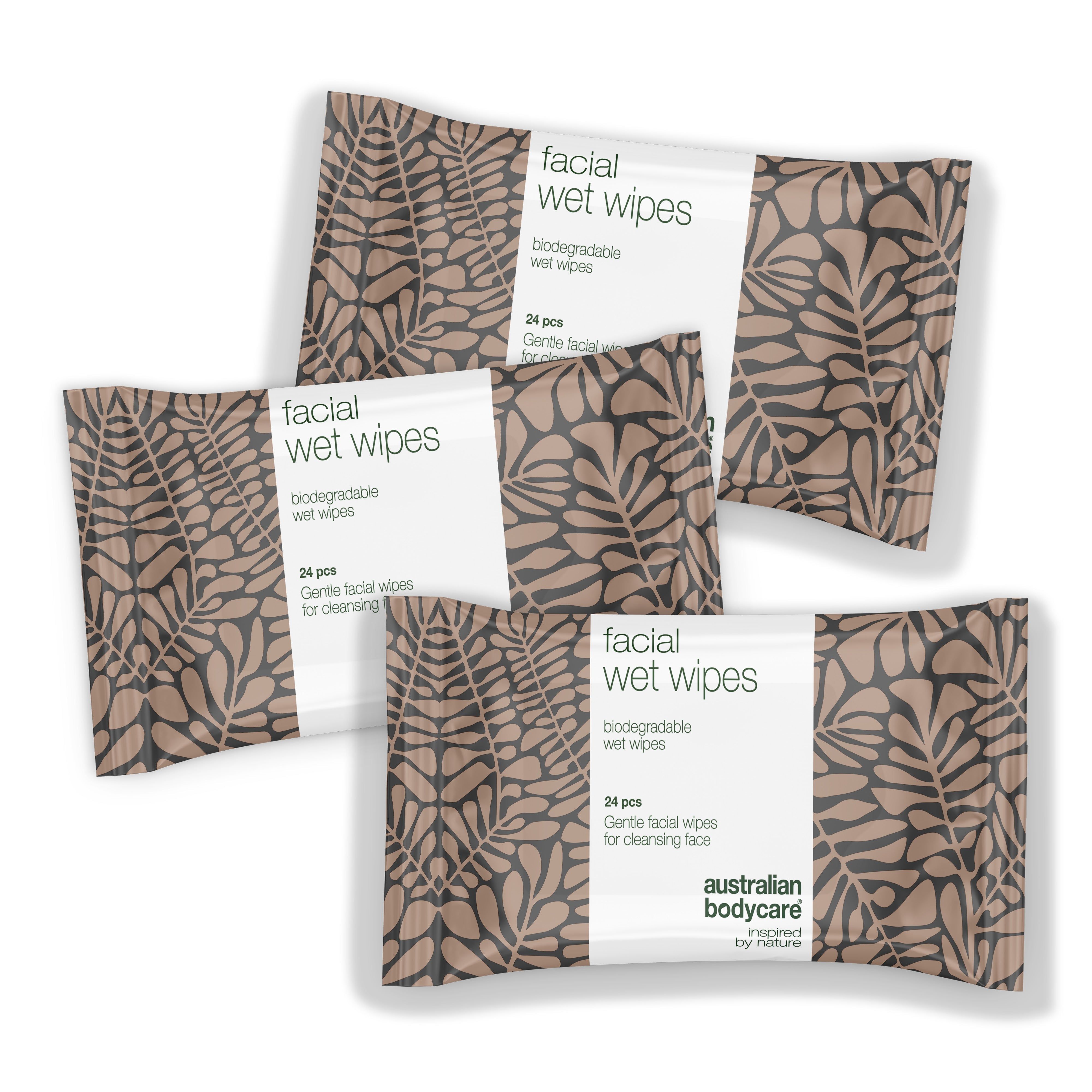 Salviette detergenti per il viso Australian Bodycare 24 pezzi per pelli sensibili