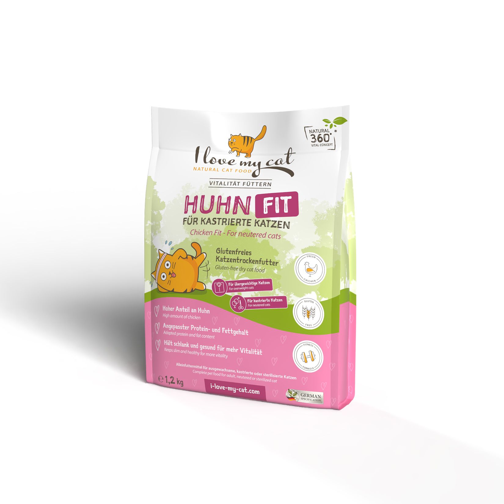 I love my cat Trockenfutter mit Huhn für Katzen