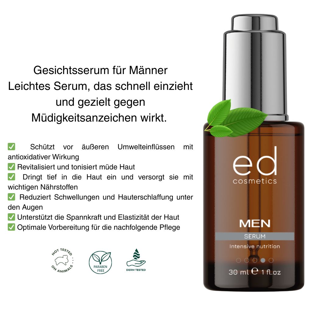 ED COSMETICS Men Serum – Hautpflege & ANTI-AGING für den Mann