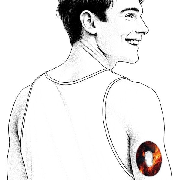 Diasticker® Dexcom G6 Fixiertapes "Fire"