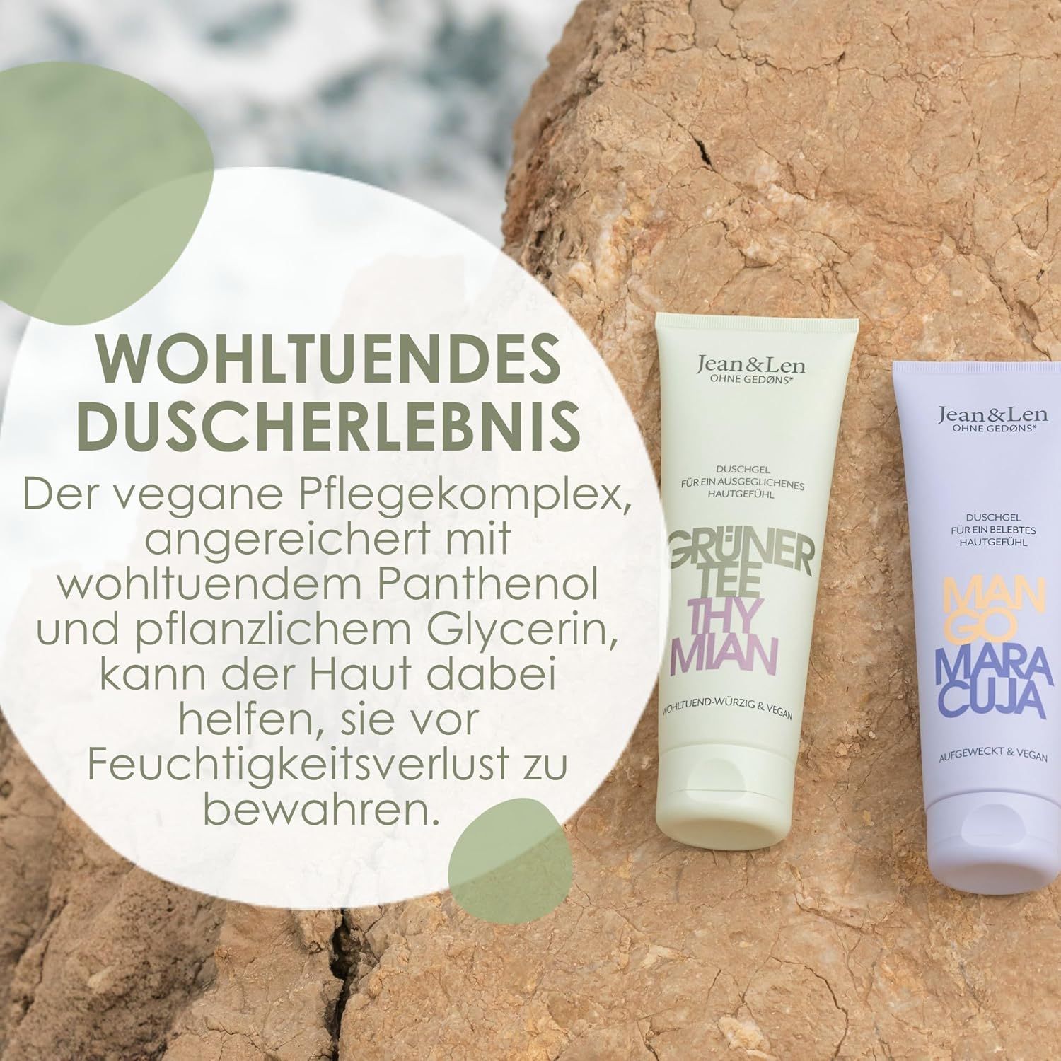 Jean & Len Duschgel Grüner Tee & Thymian